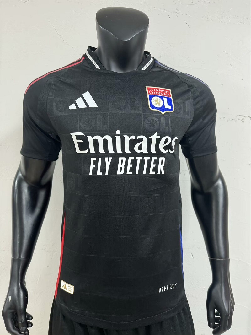 AAA Quality Lyon 24/25 Away Black Soccer Jersey(Player)